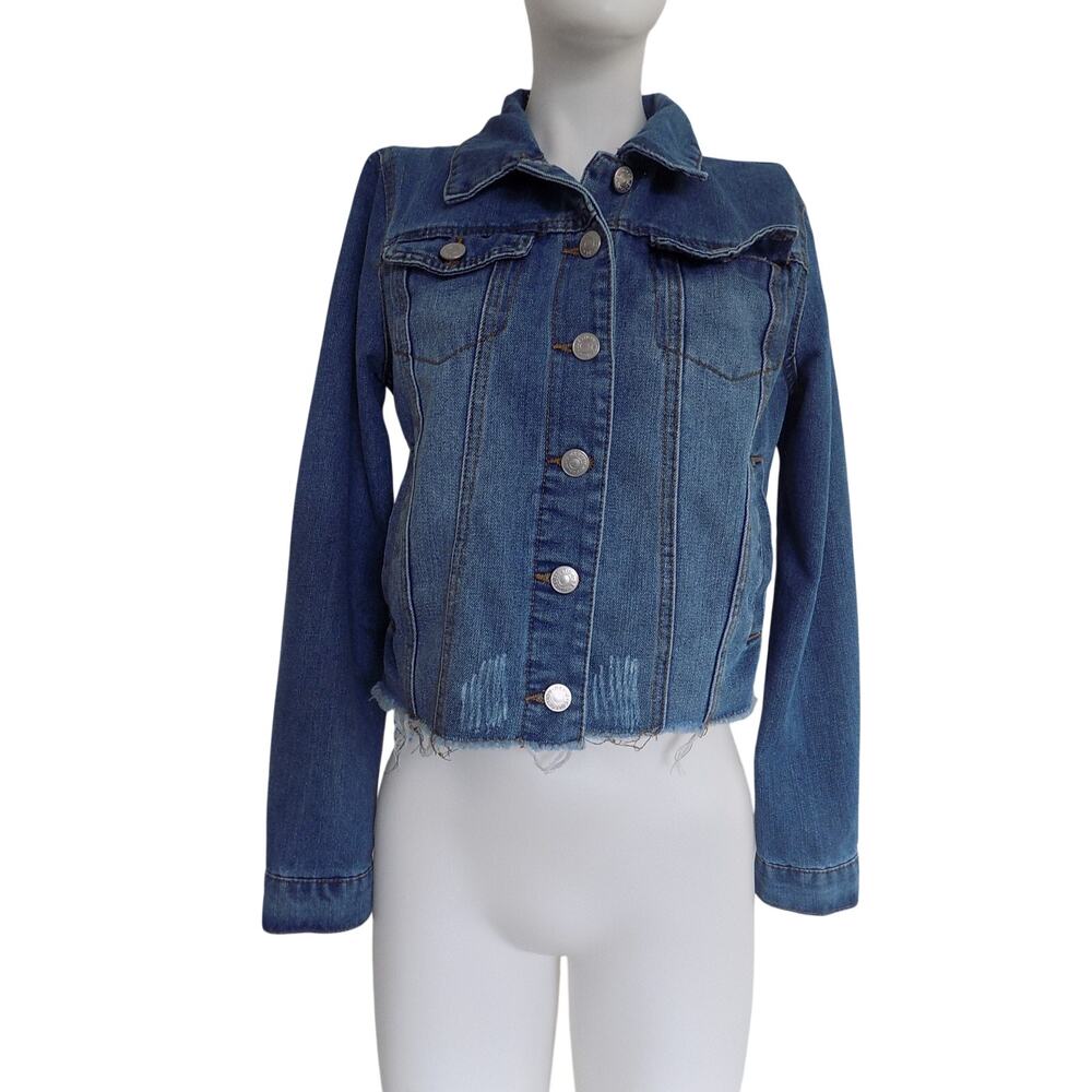 CI SONO cropped denim jacket size Medium